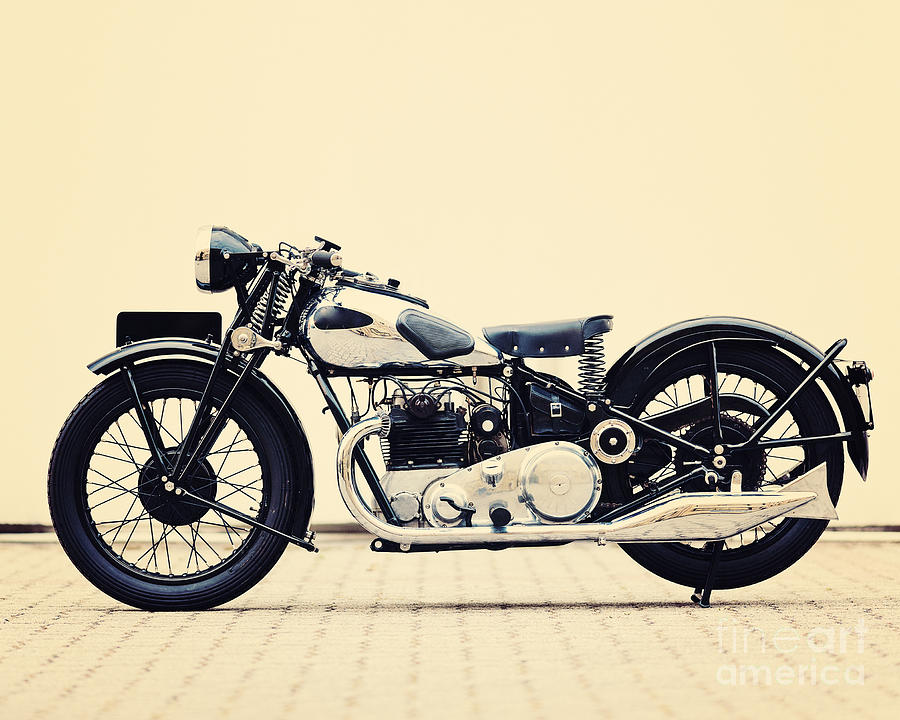 Vintage British Motorcycle Photograph by Thepalmer