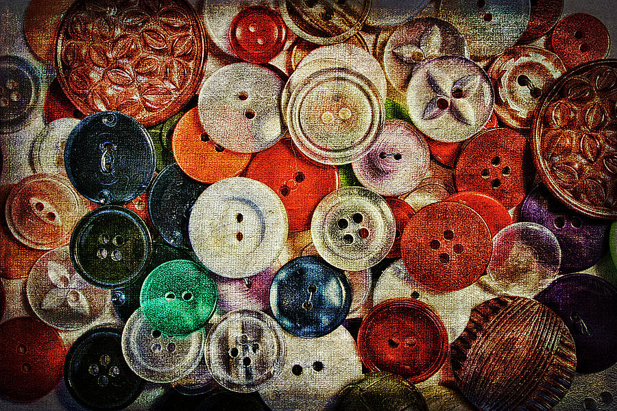 Vintage Buttons Photograph by Cindi Ressler