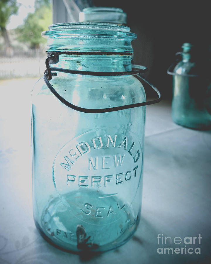 Vintage Photograph - Vintage Canning Jar by Edward Fielding