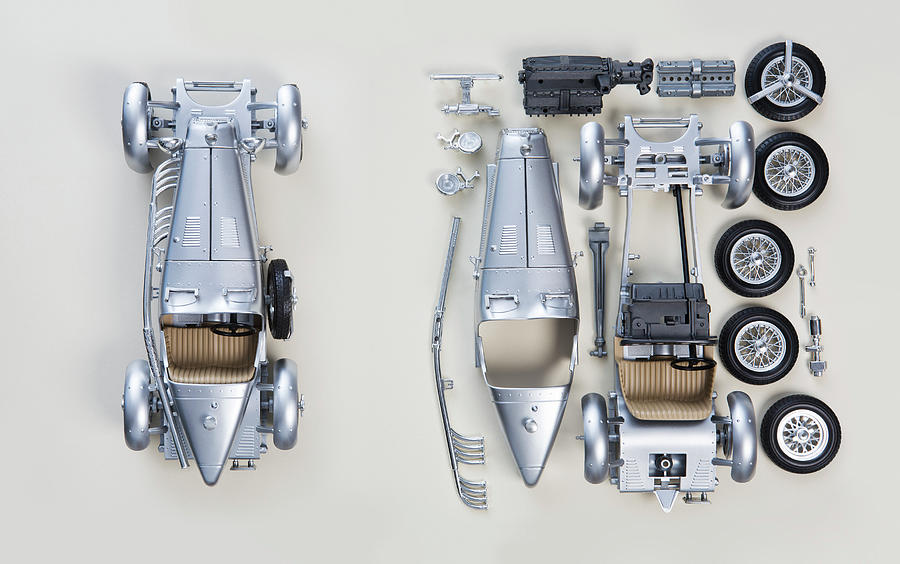 Vintage Car From Above, Assembled And Photograph by Dimitri Otis