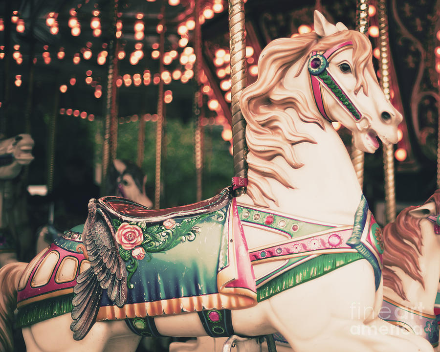 Birthday Photograph - Vintage Carousel Horse by Andrekart Photography Birthday Photograph - Vintage Carousel Horse by Andrekart Photography