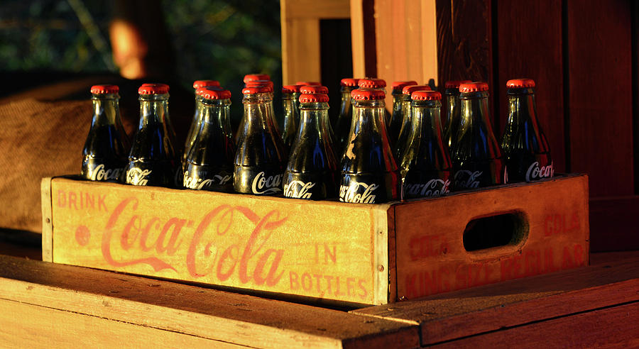 Vintage case of Coca Cola Photograph by David Lee Thompson