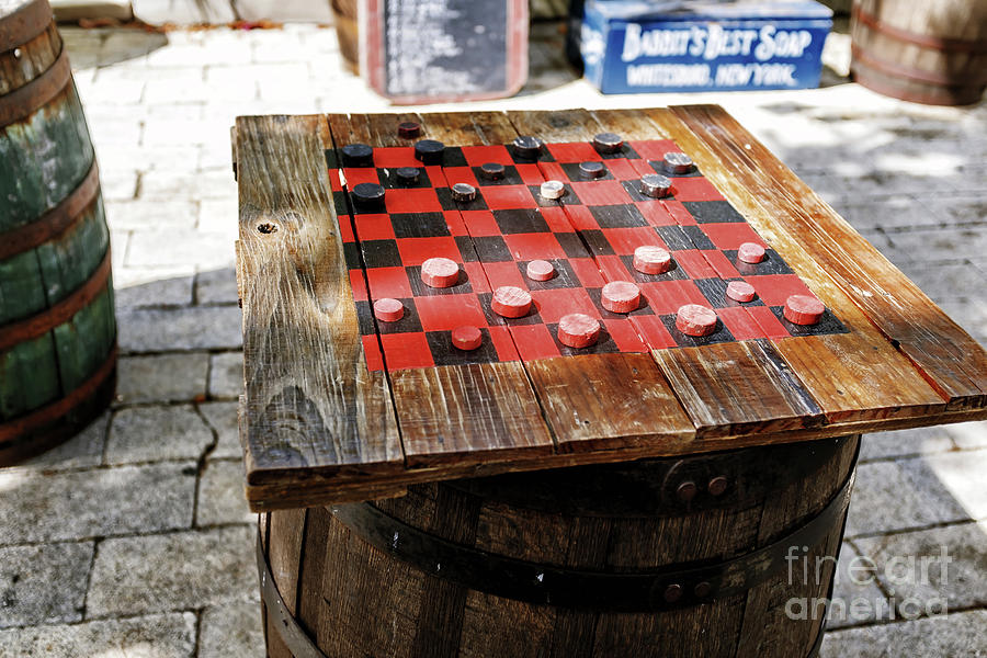 Vintage Checkers at Mallory Square Key West Photograph by John Rizzuto