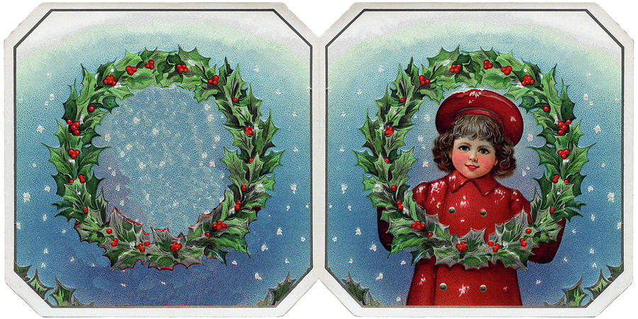 Vintage Christmas Girl Wishes Photograph by Doc Braham