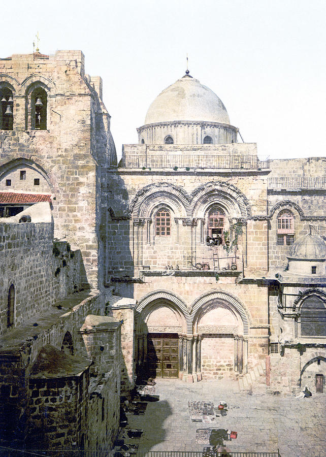 Vintage Church of the Holy Sepulchre Photograph by Munir Alawi