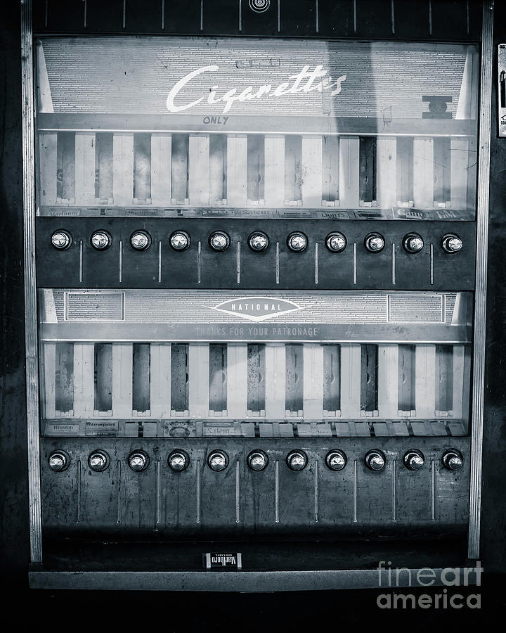 Vintage Photograph - Vintage Cigarette Coin-Op Machine by Edward Fielding