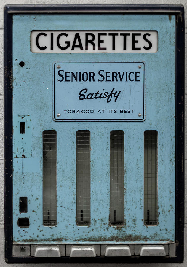 Senior Service Vintage Cigarette Vending Machine Photograph by Scott Lyons