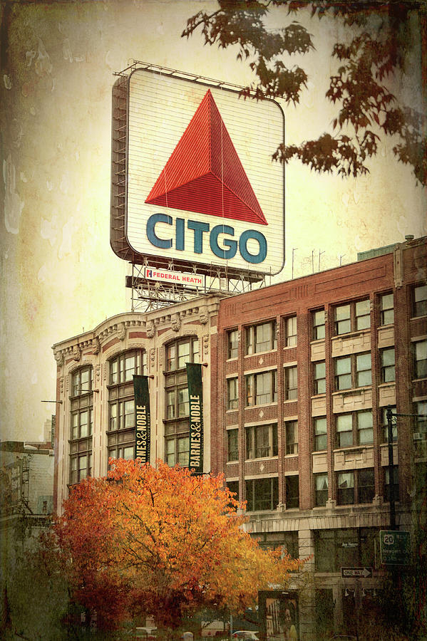 Vintage CITGO Sign - Kenmore Boston Photograph by Joann Vitali