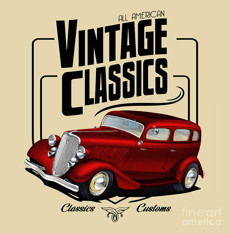 Vintage Classic Delivery Digital Art By Paul Kuras