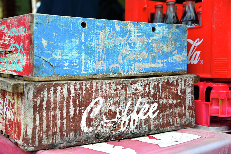 Vintage Coca Cola crates Photograph by David Lee Thompson