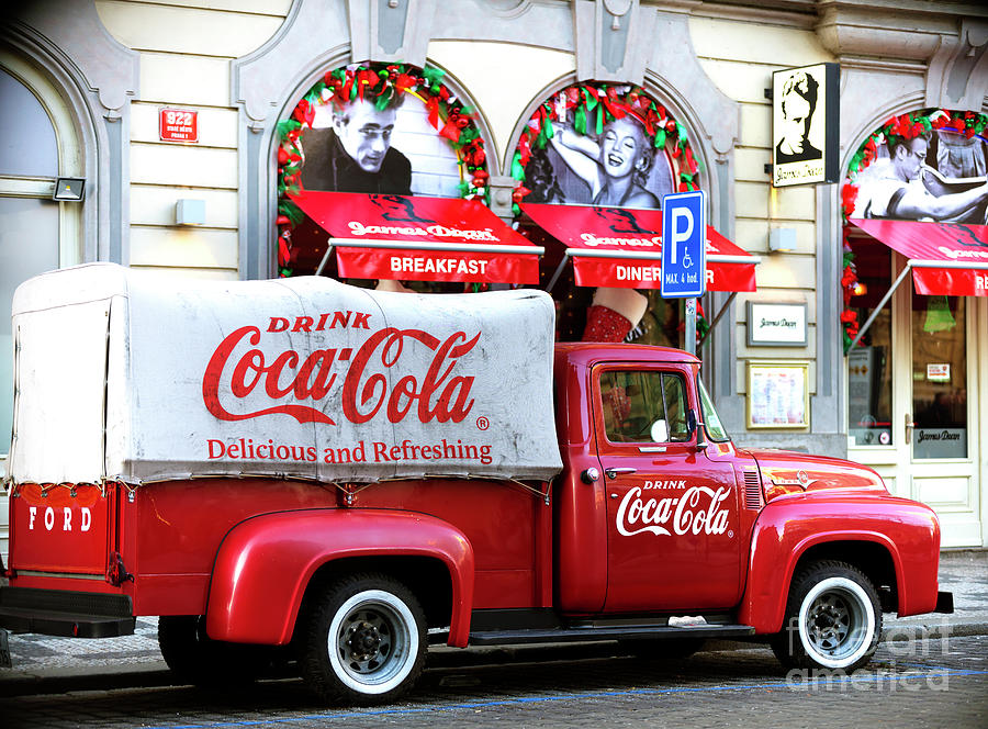 Vintage Coca Cola Truck Prague Photograph by John Rizzuto