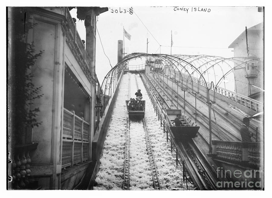 Vintage Coney Island New York  Photograph by Edward Fielding