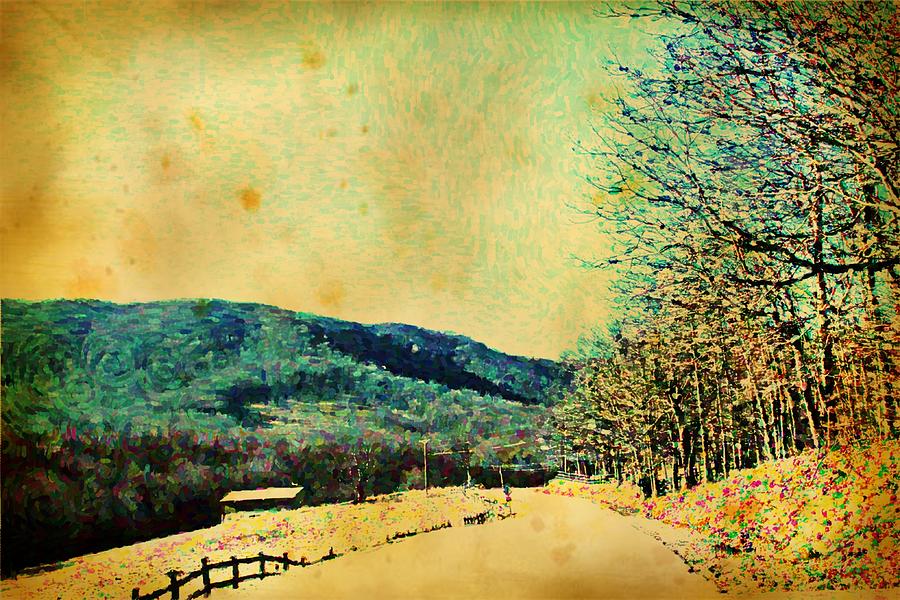 Vintage Country Mountain Road Photograph