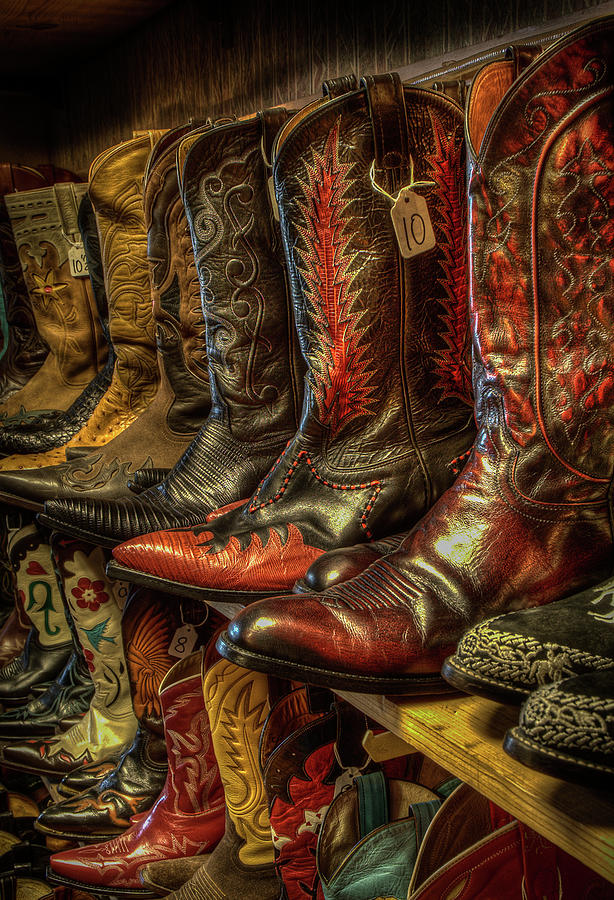 Vintage Cowboy Boots Photograph by Dave Wilson