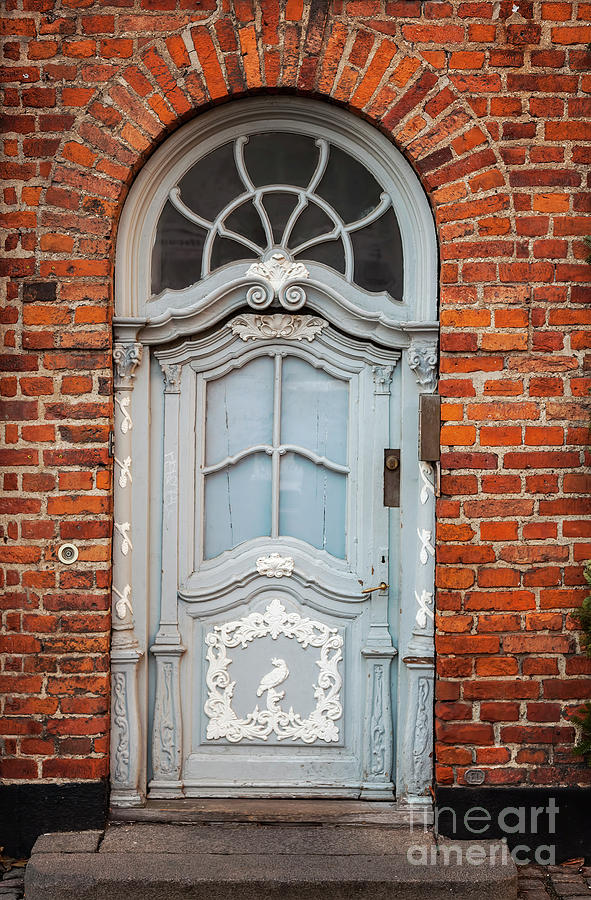 Vintage door in brick building Photograph by Sophie McAulay