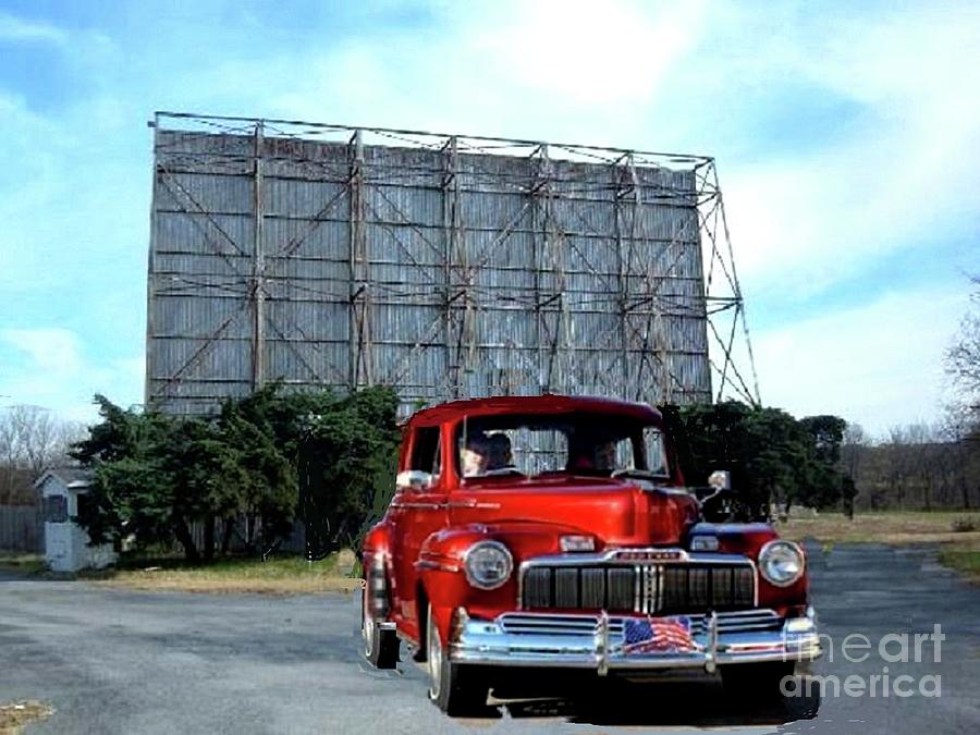 1946 Mercury at Drive in Photograph by Janette Boyd