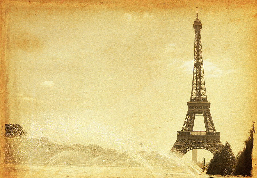 Vintage Eiffel Tower Photograph by Nic taylor