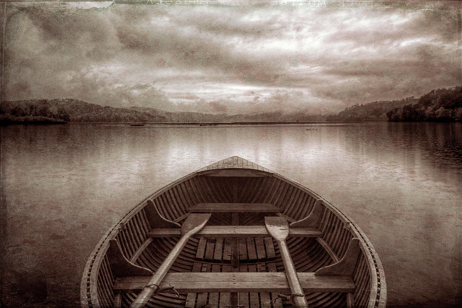 Vintage Evening Rowboat Photograph by Debra and Dave Vanderlaan