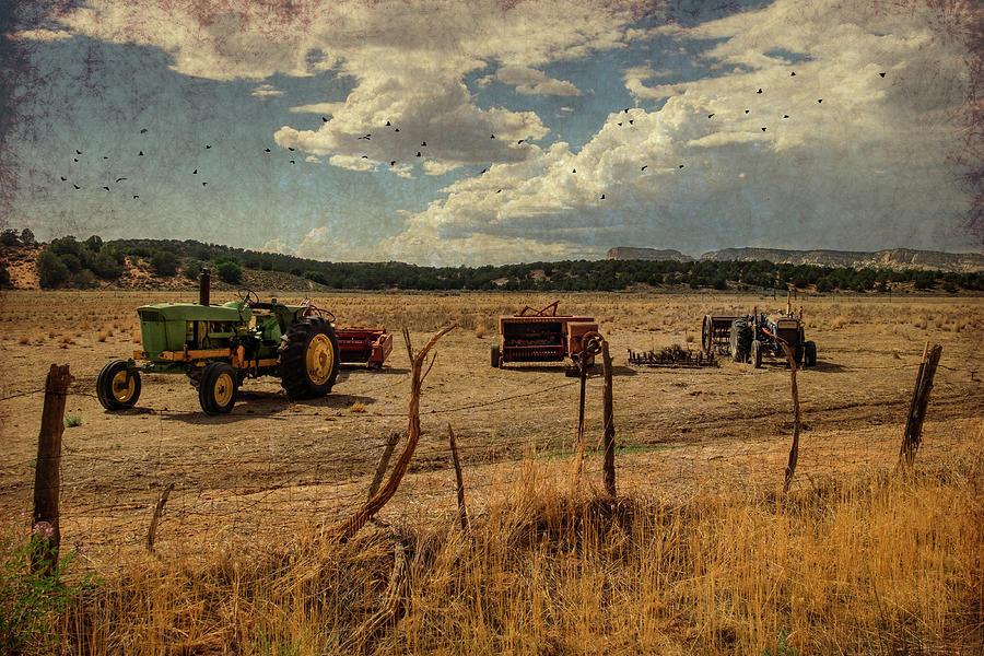 vintage farming Vintage Farm Equipment Digital Art by Gail Trunick - Fine Art America
