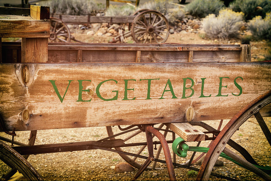 Vintage Farmhouse Vegetable Wagon Photograph by James Eddy