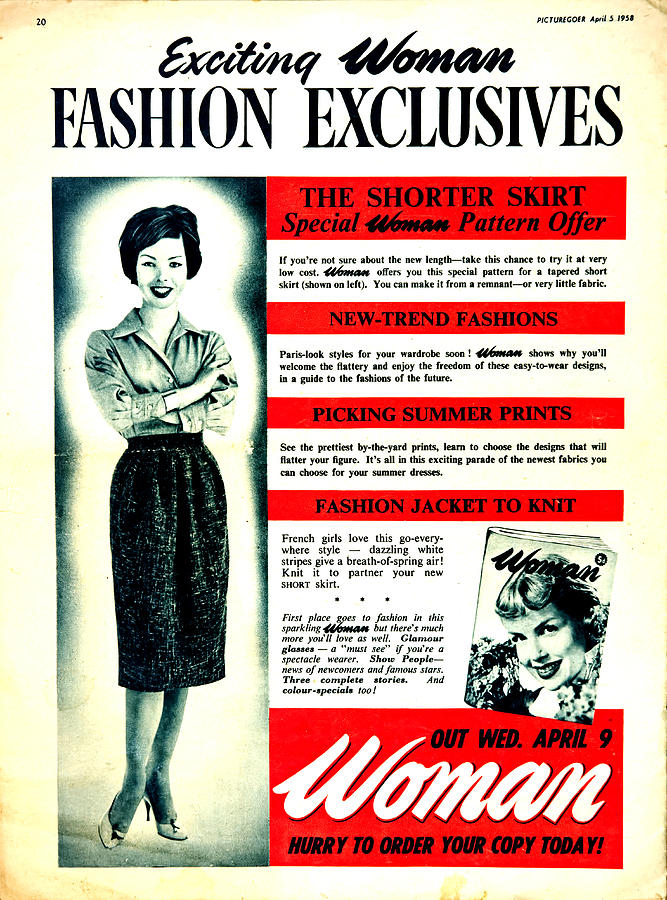 Vintage Fashion Advert Photograph by Neil Wraight - Fine Art America