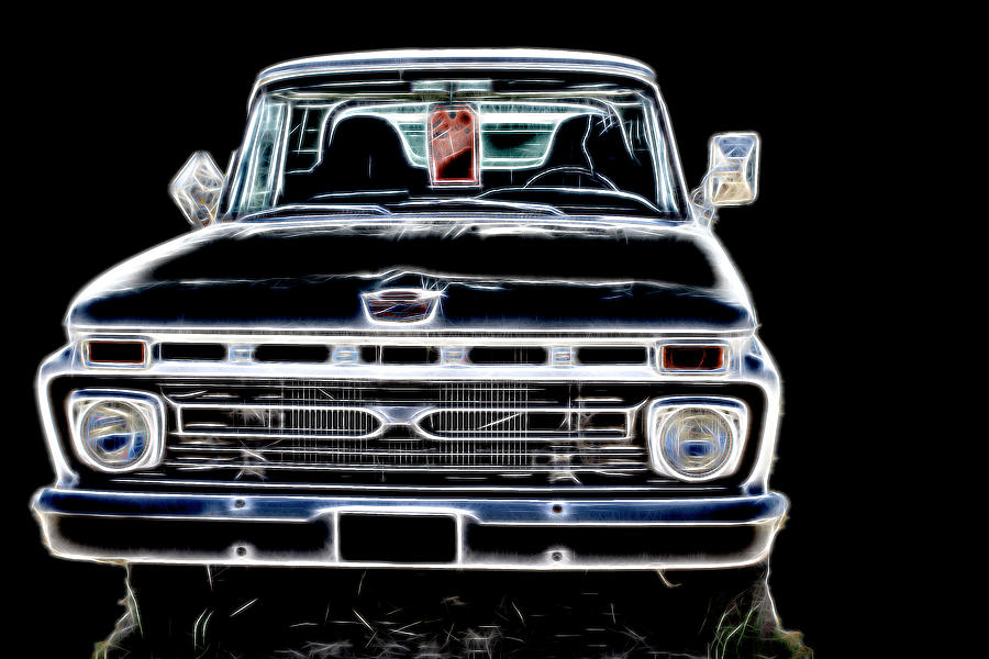 Vintage Ford  Digital Art by Cathy Anderson