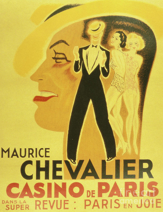 Reserved for Sarah. Casino de Paris. Vintage French Poster.