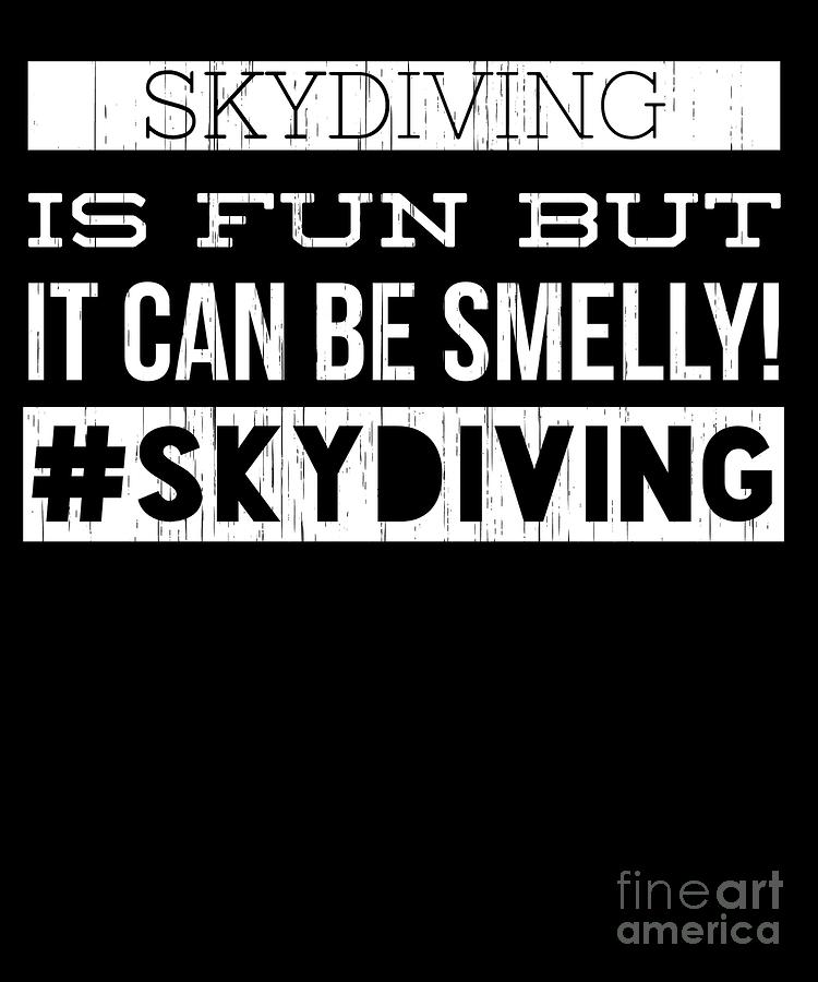 Vintage Funny Skydiving Gift for Skydivers and Freefalling Parachutists Digital Art by Martin Hicks