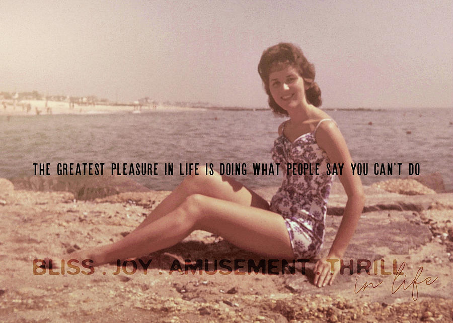 VINTAGE GLAMOUR quote Photograph by JAMART Photography