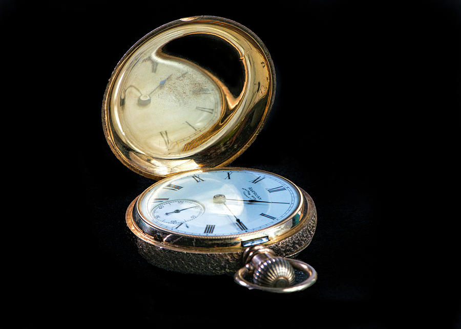 Gold Pocket Watch. Photograph by Cordia Murphy