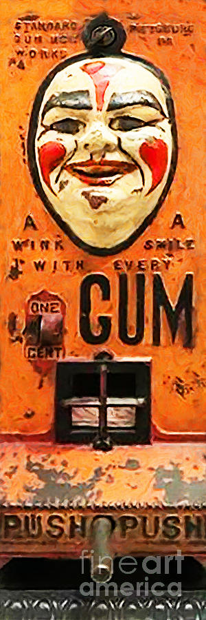 Vintage Gum Machine Penny Arcade Nostalgia 20181224 Photograph by Wingsdomain Art and Photography