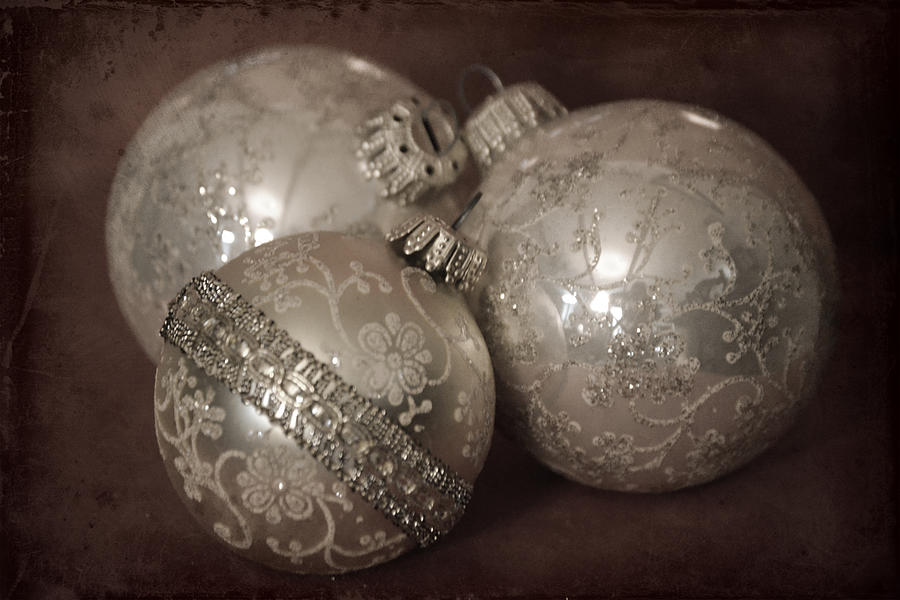 Vintage Holiday Ornaments Photograph by Gaby Ethington