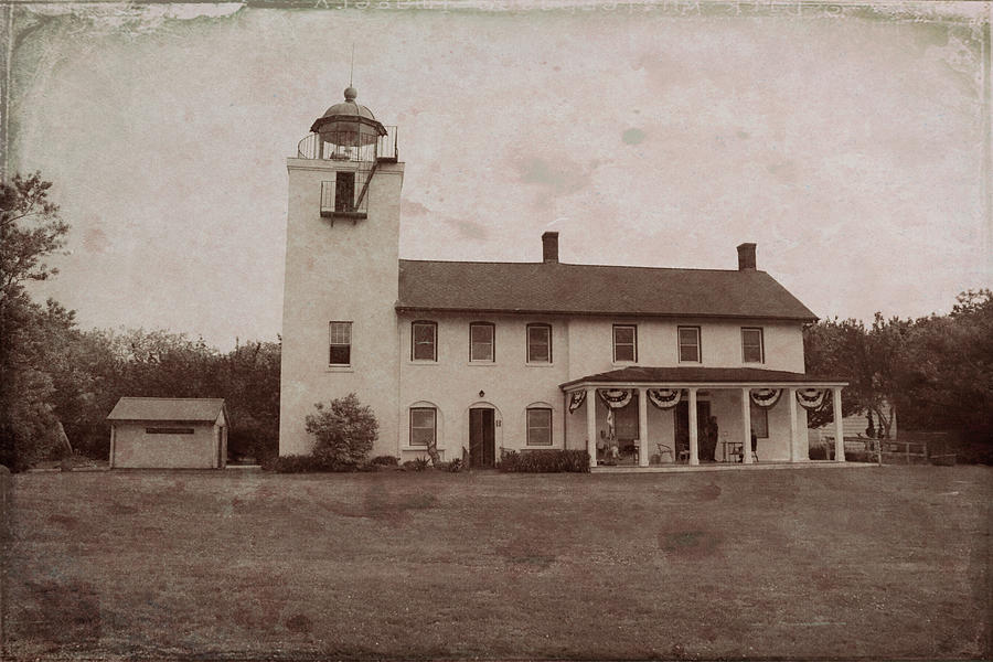 Vintage Horton's Point Lighthouse by Karen Silvestri Vintage Horton's Point Lighthouse by Karen Silvestri