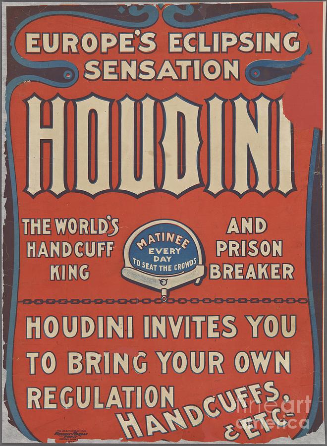 Vintage Houdini Poster Painting