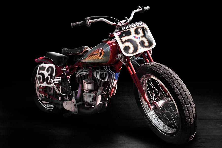 Vintage Indian Flattracker Photograph by Andy Romanoff