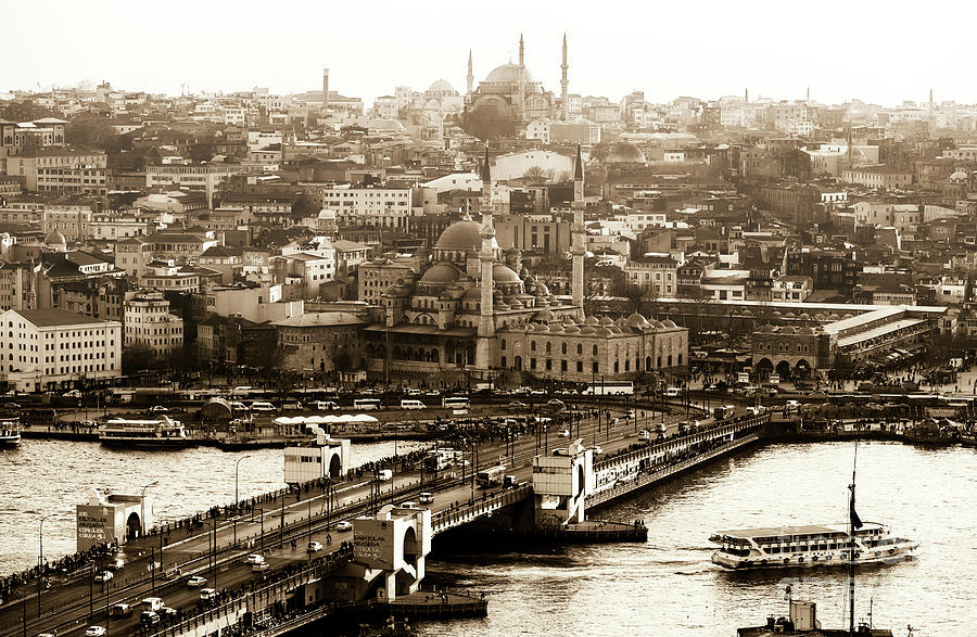Vintage Istanbul City View Photograph by John Rizzuto