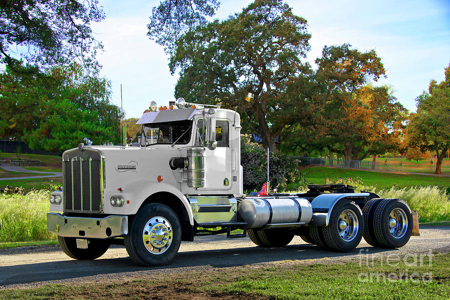 Vintage Kenworth KW Day Cab Semi Photograph by Dave Koontz