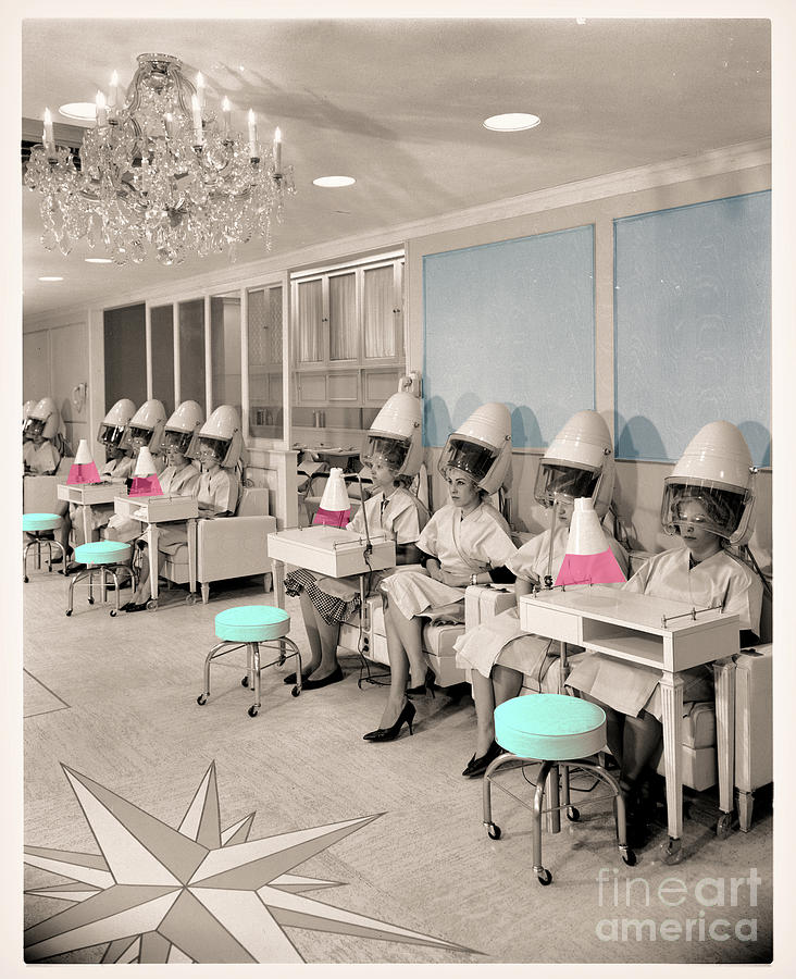 Vintage Fashion Photograph - Vintage Ladies Hair Salon by Mindy Sommers