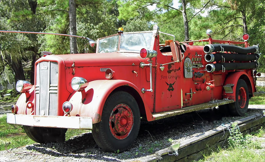 Vintage LaFrance Fire Engine Photograph by D Hackett