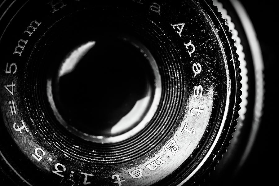 Vintage Lens Closeup Photograph by SR Green