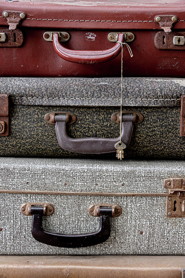 Vintage Photograph - Vintage Luggage Bags by Scott Lyons