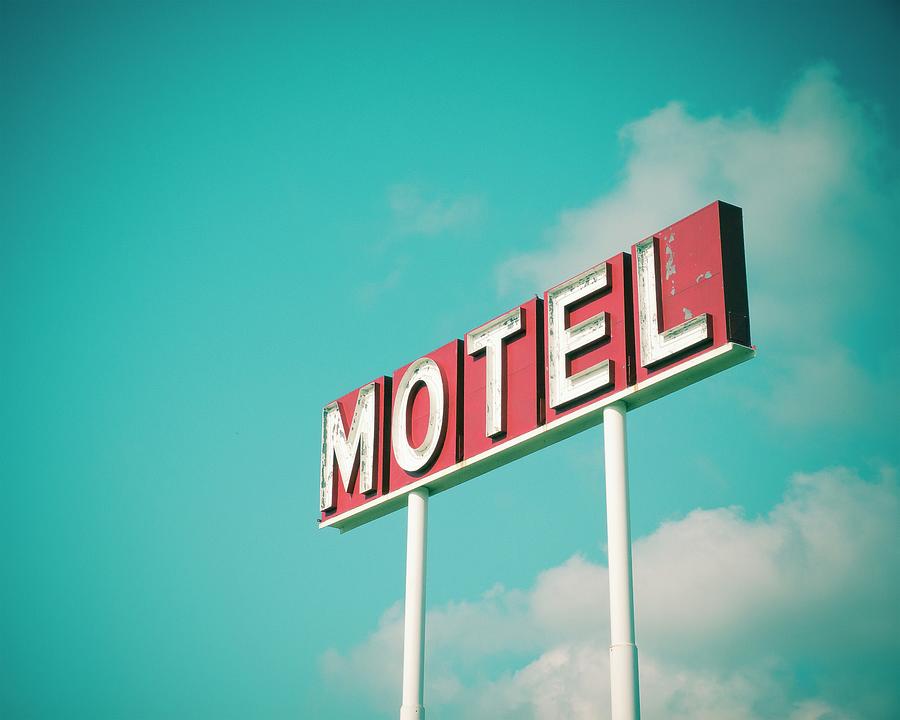 Sign Photograph - Vintage Motel Iv by Recapturist