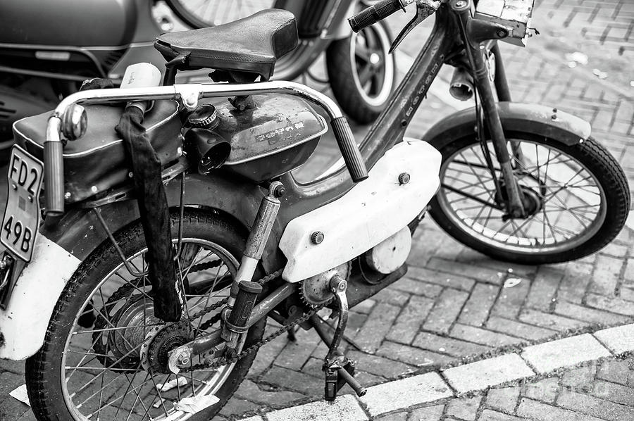 Vintage Motorcycle in Amsterdam Photograph by John Rizzuto
