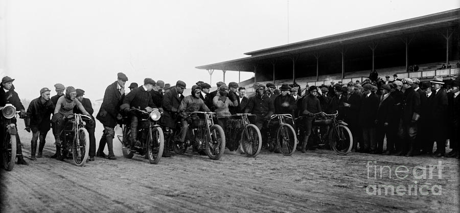 Vintage Motorcycle Races Photograph by Jon Neidert
