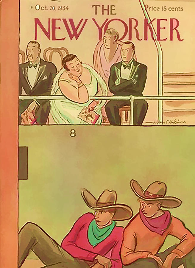 Vintage New Yorker Cover - Circa 1934-2 Digital Art