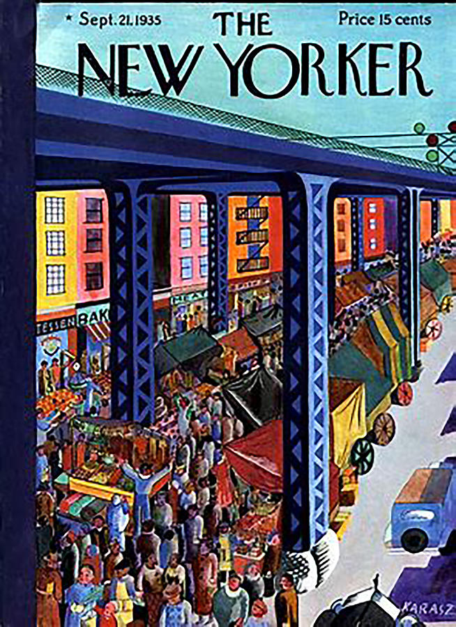 Vintage Digital Art - Vintage New Yorker Cover - Circa 1935-2 by Marlene Watson