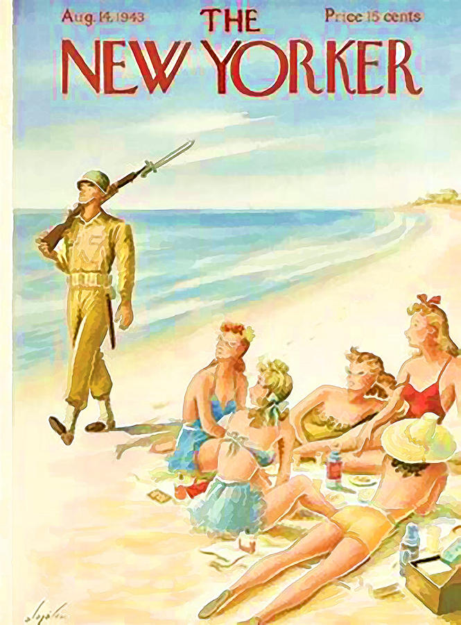 Vintage New Yorker Cover - Circa 1943 Digital Art