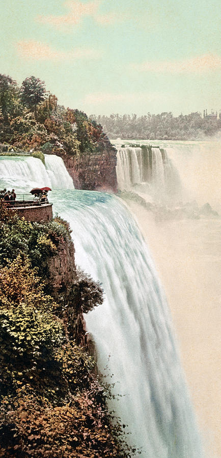 Vintage Niagara Falls Five - 1900 Photograph by War Is Hell Store