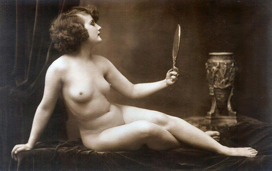 Vintage Nude Art Studies No. 60 Who's The Fairest Of Them All Photograph by  Erotique La Femme Vintage Nude Art Studies - Pixels