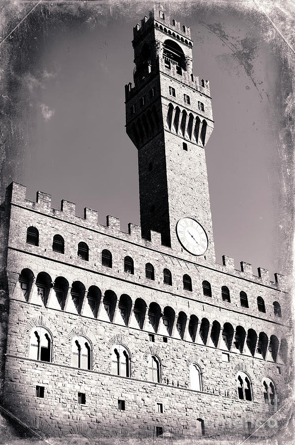 Vintage Palazzo Vecchio in Florence Photograph by John Rizzuto